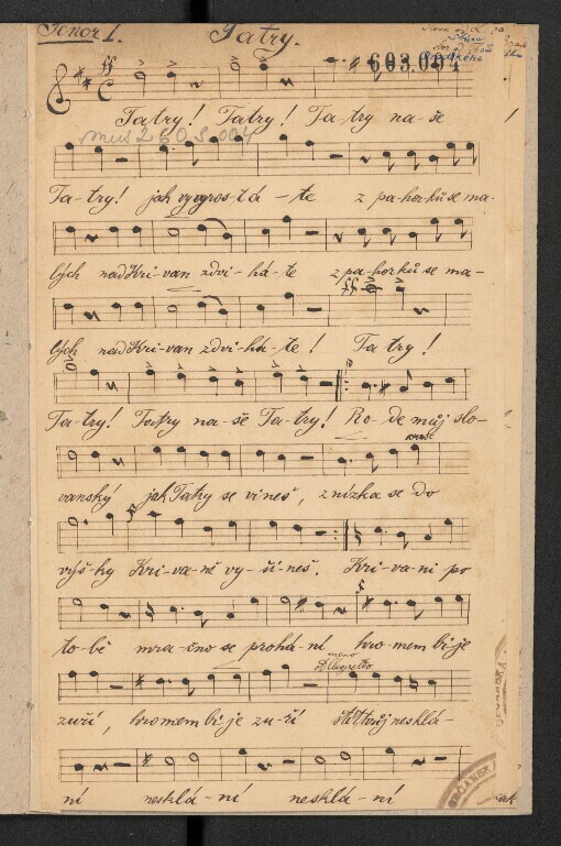 Tatry: Slova od L. Štúra