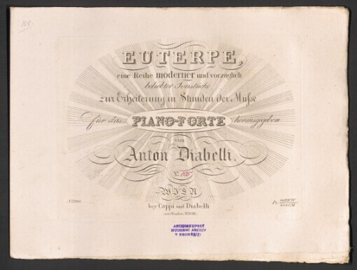 Finale Imo 2te Abtheilung. Aus der Oper: Othello, Der Mohr von Venedig: für das Pianoforte, mit Hinweglassung der Worte