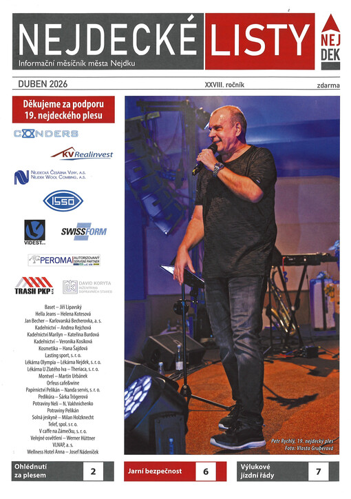 Nejdecké listy : informační měsíčník města Nejdku