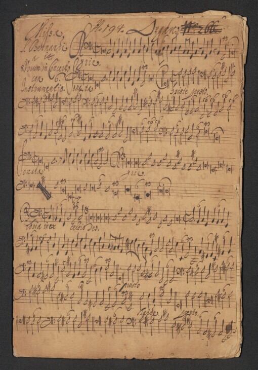 Missa S. Bernardi: a 14 : 8 Vocum in Concerto con Instrumentis