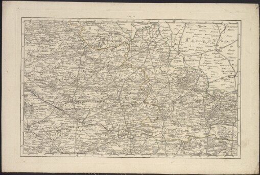 D. F. Sotzmann's Karte Vom Kriegestheater der Verbündeten Armeen in Frankreich: in XII grössern Blättern ; Nach Cassini und dem Atlas national durchaus so speciell entworfen, dass auf demselben auch die kleinsten Dörfer, Anhöhen, Chauseen und so w. bemerkt sind