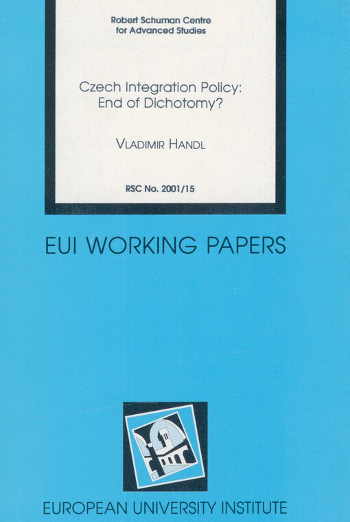 Czech integration policy: end of dichotomy?