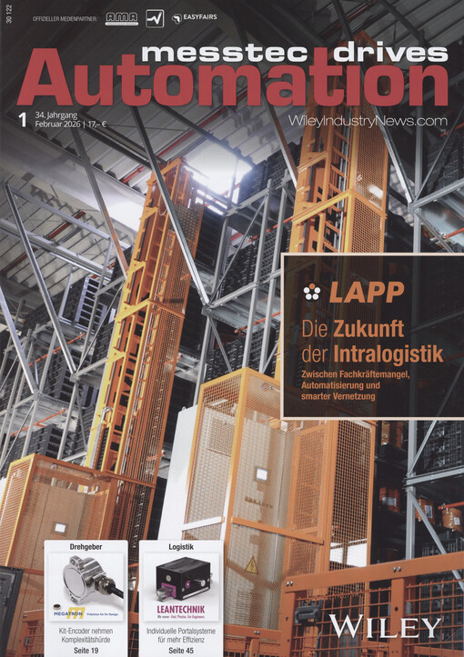 Messtec drives automation : das Magazin für Messen, Steuern, Antrieben, Prüfen