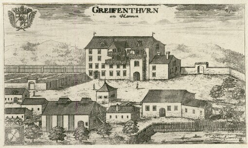[Topographia Archiducatus Carinthiae antique & modernae completa: Das ist Vollkommne und gründliche Land-Beschreibung deß berühmten Erz-Herzogthums Kärndten ... ]. 47. Greifenthvrn am Hammen