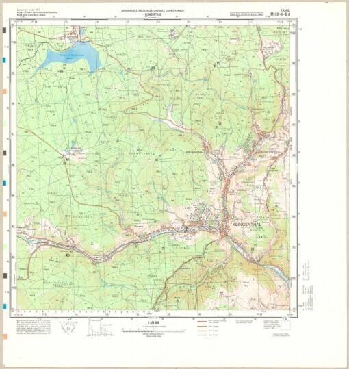 Klingenthal: Česká socialistická republika. M-33-49-D-d