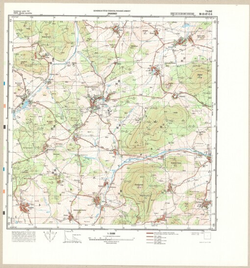 Chudenice: Česká republika. M-33-87-C-b