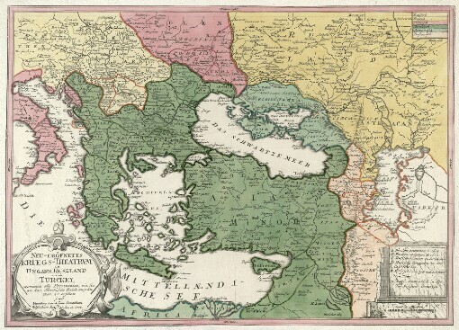 Neu-Eröfnetes Kriegs-Theatrvm in Ungarn Ruszland und der Türckey: worinnen alle Provintzien, wie sie an das Türckische Reich angräntzen, zu ersehen sindt