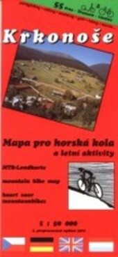 Krkonoše mapa pro horská kola : trasy : 32