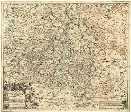 Circuli Saxoniae Superioris Pars Meridionalis: in qua sunt Ducatus Saxoniae, Comitatus Mansfeldiae, et Voitlandiae, Landgraviat Thuringiae, Marchionatus Misniae Principatus Anhaltinus et Episcopatus Hallensis