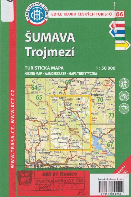 Šumava - Trojmezí: turistická mapa 1:50 000