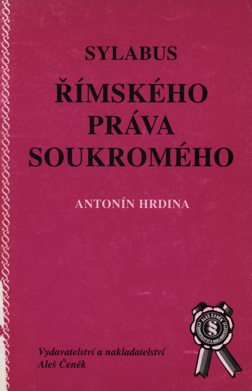 Sylabus římského práva soukromého