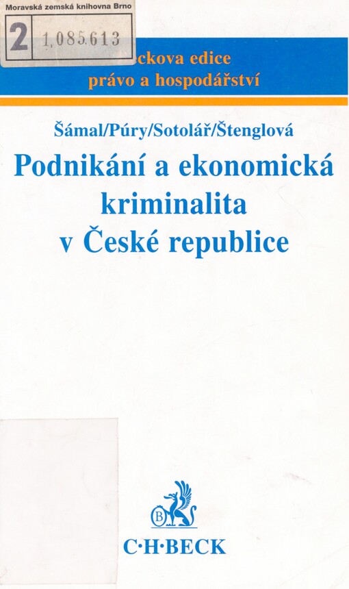 Podnikání a ekonomická kriminalita v České republice