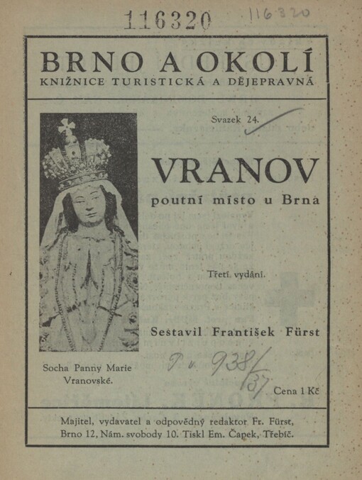 Vranov, poutní místo u Brna