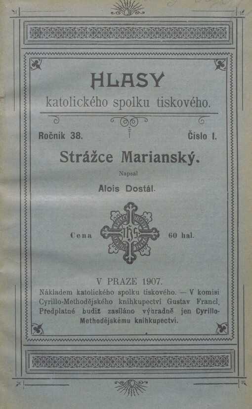 Strážce marianský: obrázek z minulosti