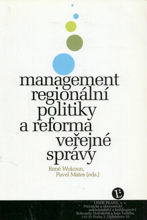 Management regionální politiky a reforma veřejné správy