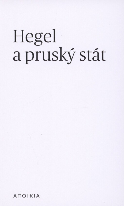 Hegel a pruský stát