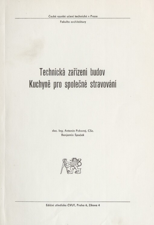 Technická zařízení budov: Kuchyně pro společné stravování