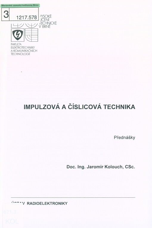 Impulzová a číslicová technika: přednášky