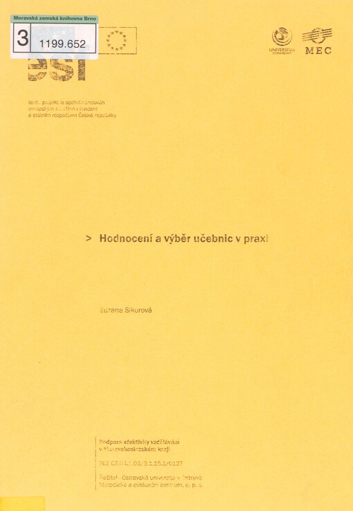 Hodnocení a výběr učebnic v praxi