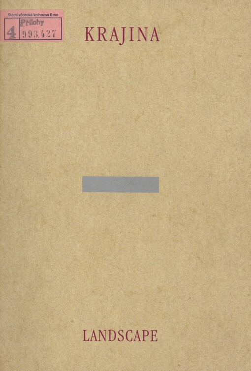 Krajina: [Kat. výstavy] : Galerie hl. města Prahy, Dům U kamenného zvonu, 22.6.-29.8.1993