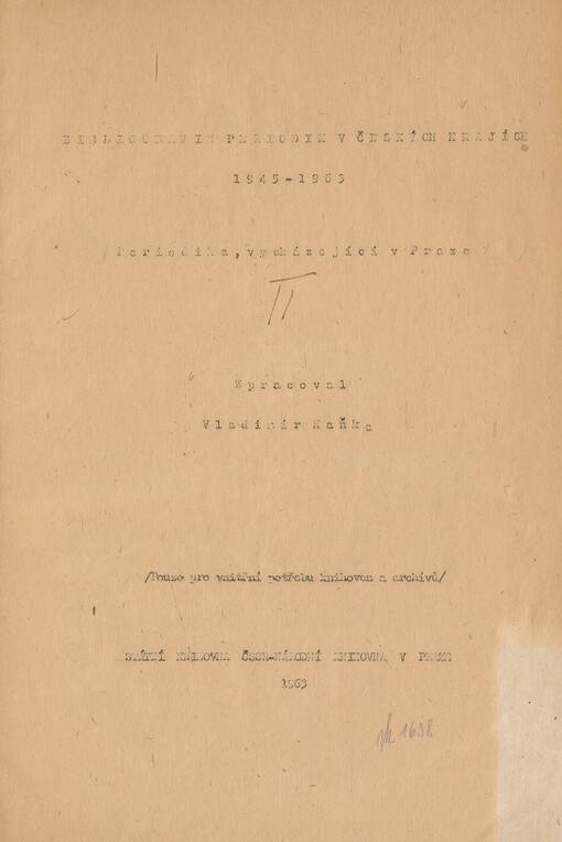 Bibliografie periodik v českých krajích 1945-1963