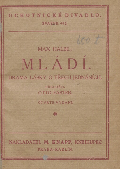 Mládí: Drama lásky o 3 jedn