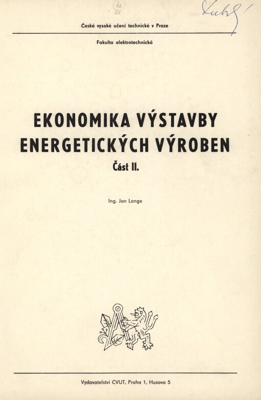 Ekonomika výstavby energetických výroben (elektráren a tepláren)