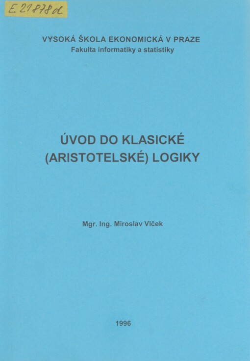 Úvod do klasické (aristotelské) logiky