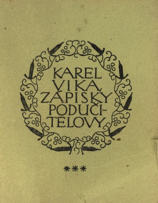 Zápisky podučitelovy