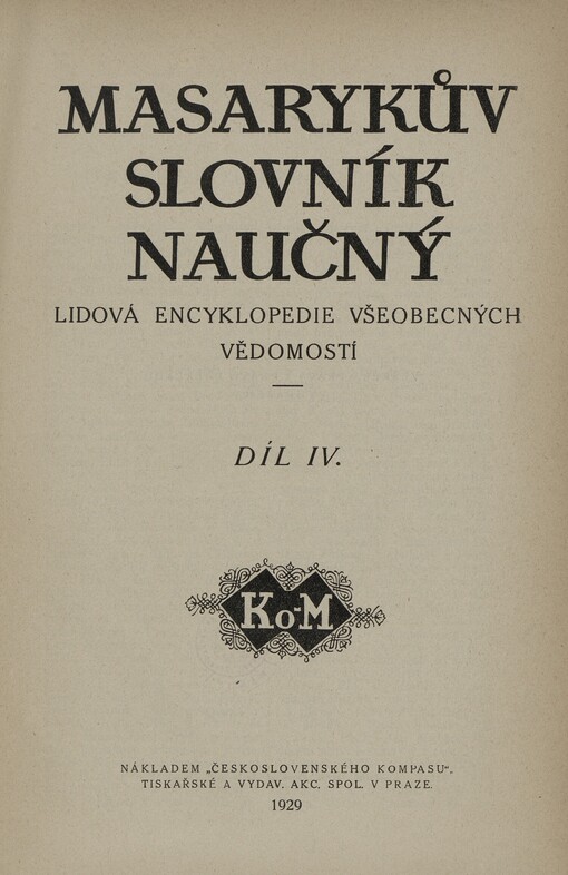 Masarykův slovník naučný: lidová encyklopedie všeobecných vědomostí