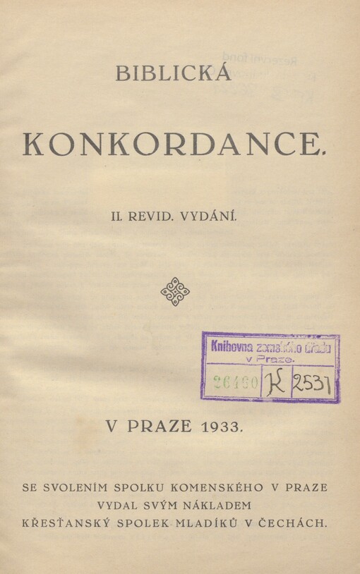 Biblická konkordance. 2
