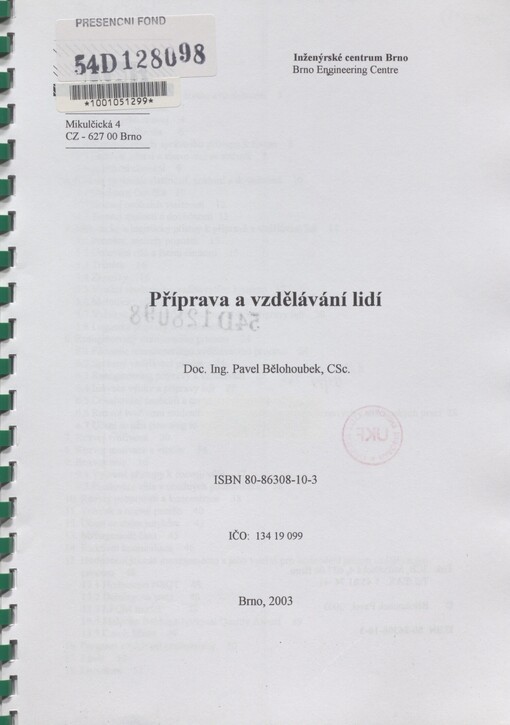 Příprava a vzdělávání lidí