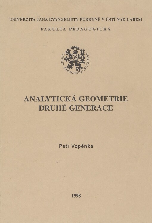 Analytická geometrie druhé generace