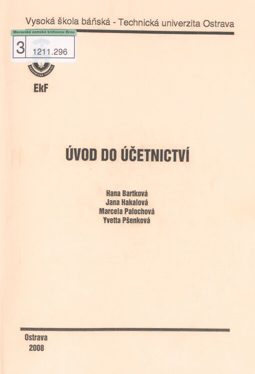 Úvod do účetnictví
