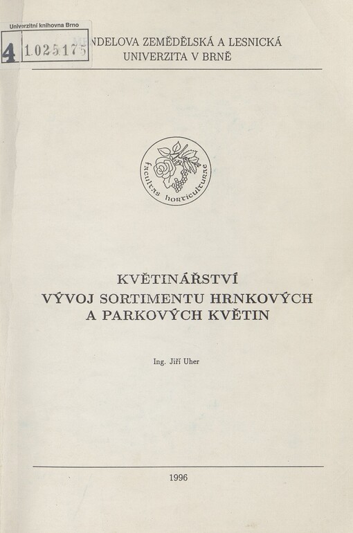 Květinářství: vývoj sortimentu hrnkových a parkových květin