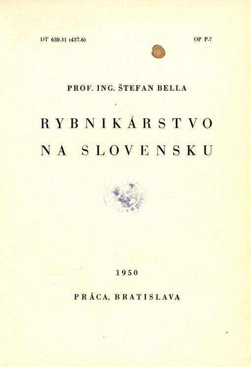 Rybnikárstvo na Slovensku