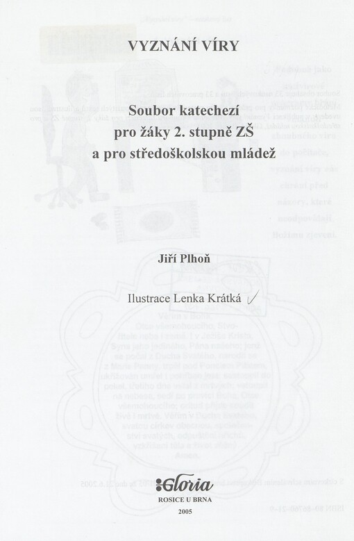 Vyznání víry: soubor katechezí pro žáky 2. stupně ZŠ a pro středoškolskou mládež
