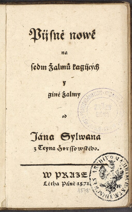 Pijsně nowé na sedm Zialmů kagijcých y giné Zialmy