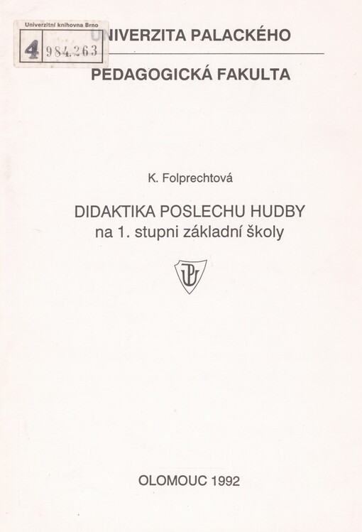 Didaktika poslechu hudby na 1. stupni základní školy