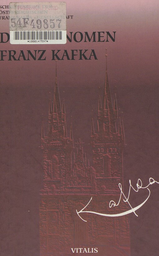 Das Phänomen Franz Kafka: Vorträge des Symposions der Österreichischen Franz Kafka-Gesellschaft in Klosterneuburg im Jahr 1995