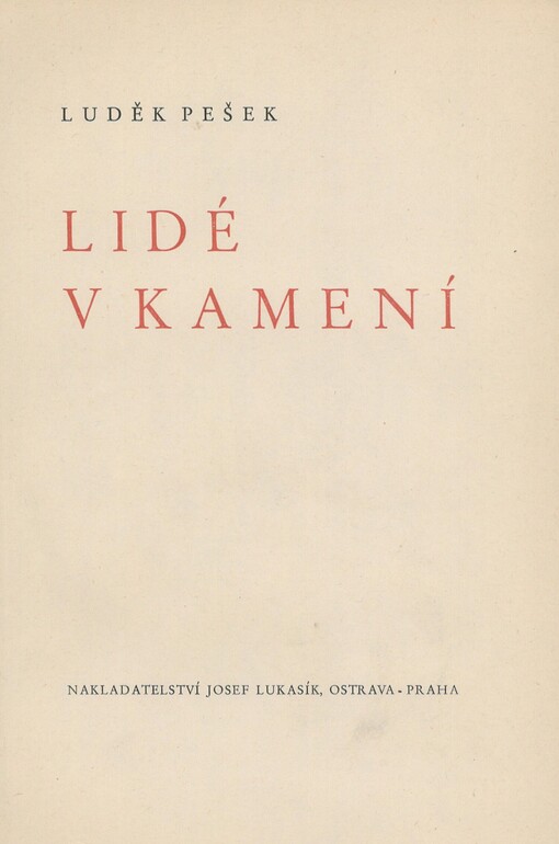 Lidé v kamení