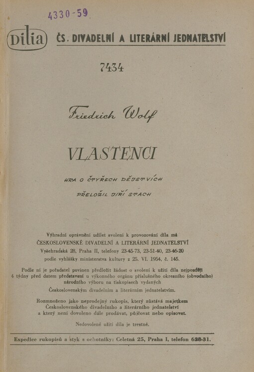 Vlastenci: hra o čtyřech dějstvích