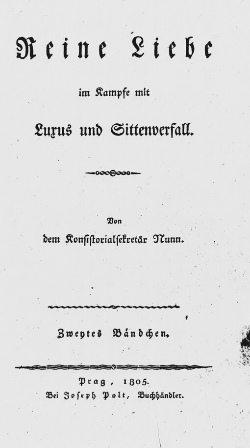 Reine Liebe im Kampfe mit Luxus und Sittenverfall