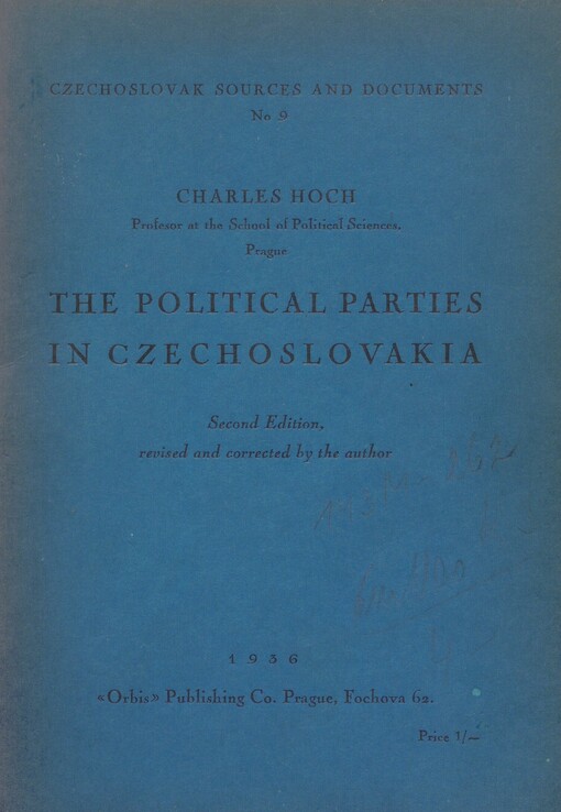 The Political Parties in Czechoslovakia