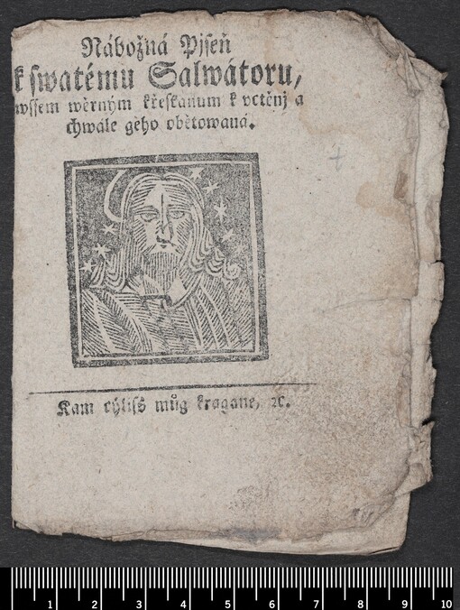 Nábožná Pjseň k swatému Salwátoru, wssem wěrným křesťanum k vctěnj a chwále geho obětowaná