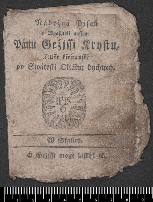 Nábožná Pjseň o Spasyteli nassem Pánu Gežjssi Krystu, Dusse křesťanské po Swátosti Oltářnj dychtjcý