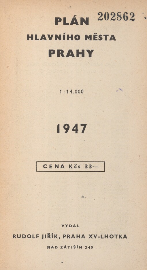 Orientační plán hlavního města Prahy