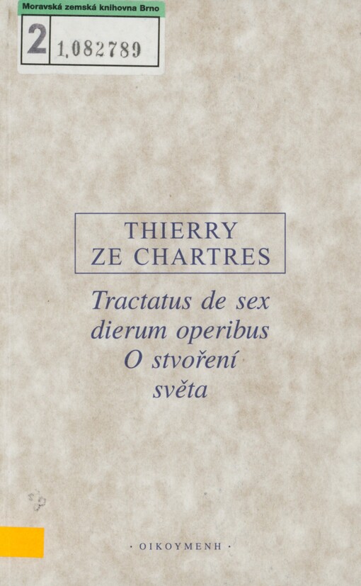 Tractatus de sex dierum operibus