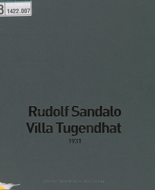 Rudolf Sandalo - Villa Tugendhat, 1931