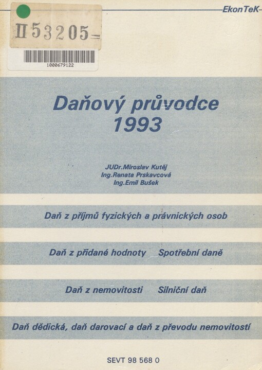 Daňový průvodce 1993